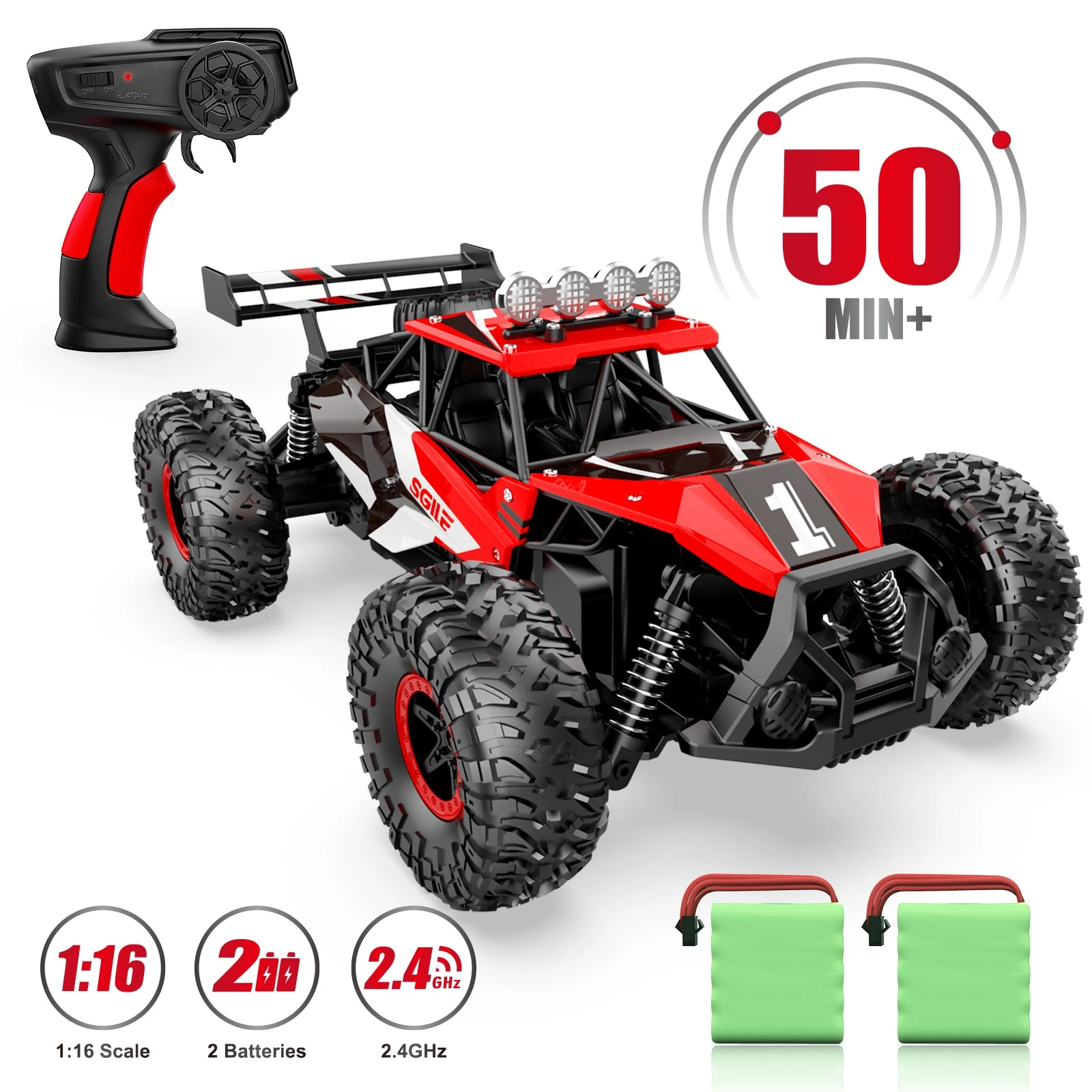 Remote Control Racer SGILE 1/16 Awesome Toy Car Action